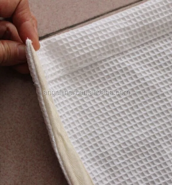 white cotton waffle towel for bath