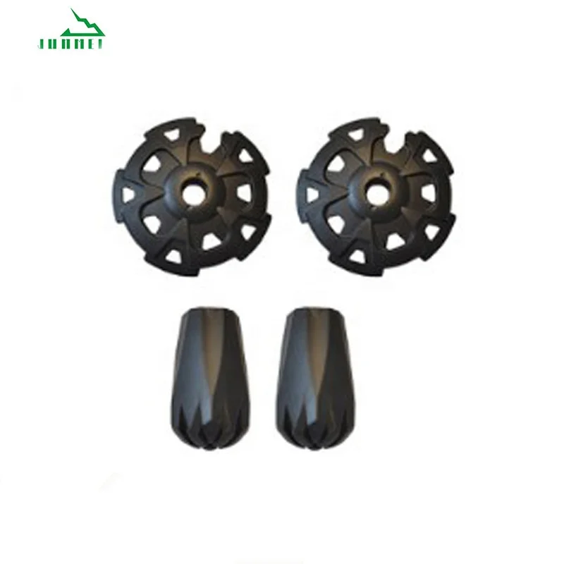 Factory price 3 sections trekking pole with bamboo surface outdoor portable telescopic aluminum pole hiking cane walking sticks