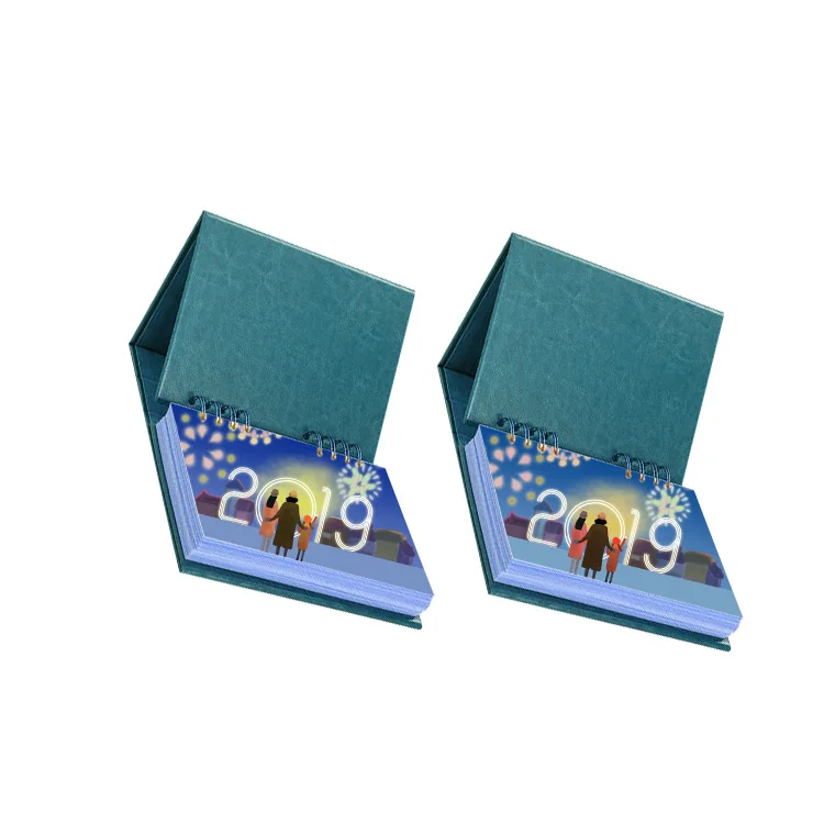 New Design China Wholesale wooden desk table top calendar