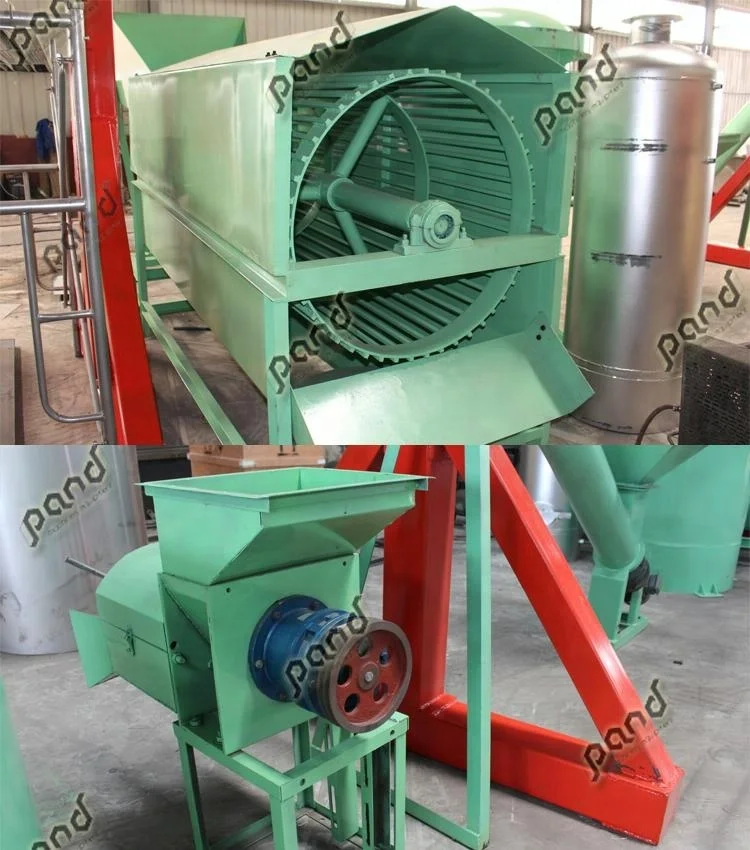 Palm thresher oil pretreatment machine separator for palm empty fruit bunches