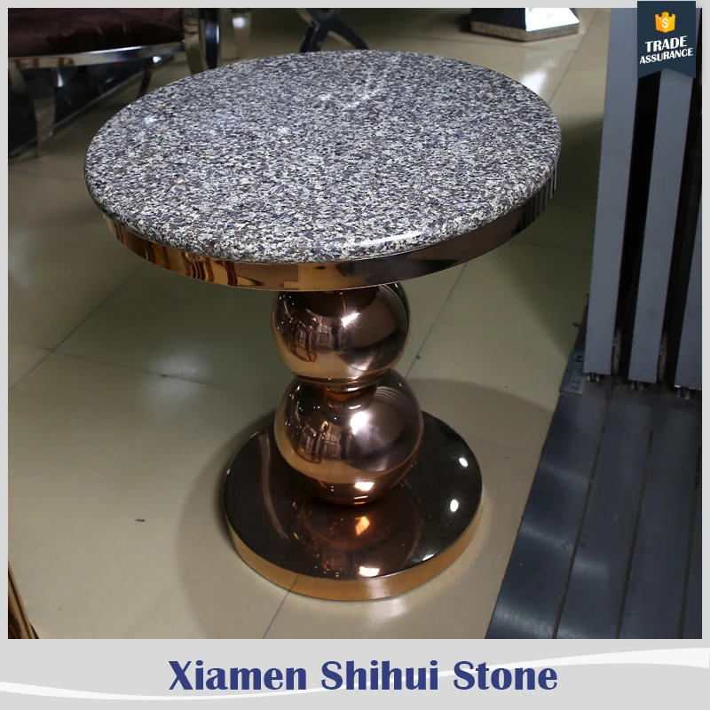 high glossy solid surface white quartz round table top for restaurant