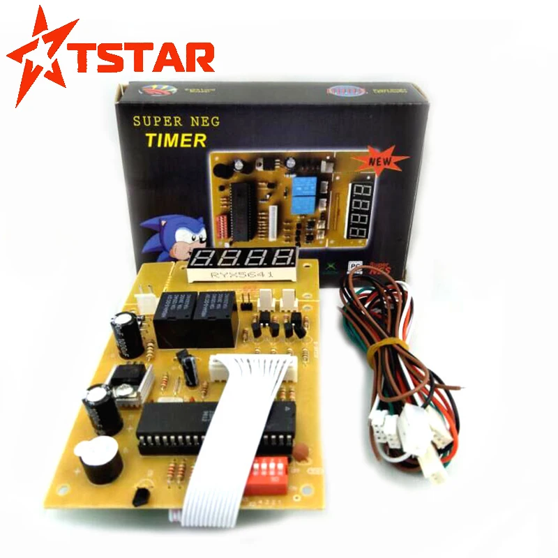 Hot sell 12V 4 digit timer control board coin acceptor token selector device for washing machine