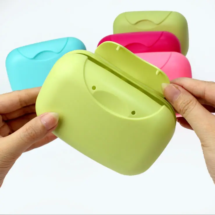 Hot Sale High Quality Colorful Plastic Soap Box Quality Travel Soap Dish from Factory for Bath & Toilet Supplies