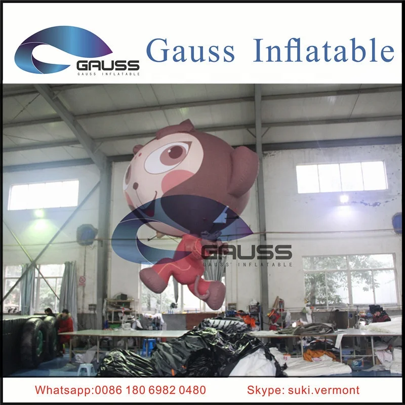 hot sale giant Inflatable remote control helium monkey balloon/inflatable advertising monkey cartoon