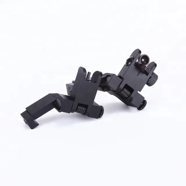 
handguard back up Iron Sights offset Steel Front Rear Sight AR15 With Picatinny Rails 223 