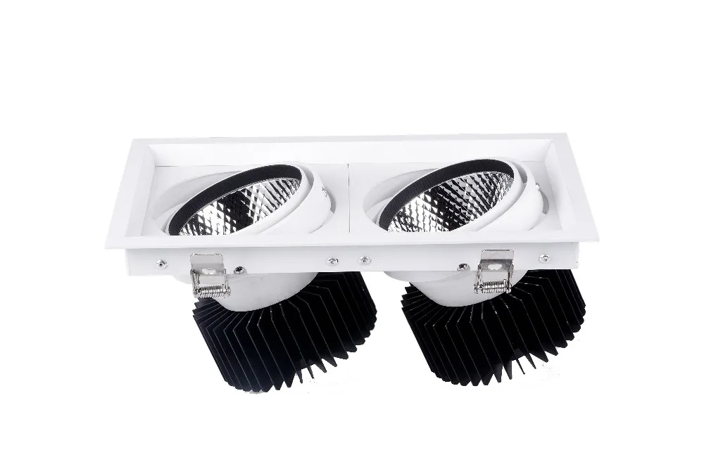 
30W 2*30W 3*30W double heads triple heads Grille led downlights cob led grille light 
