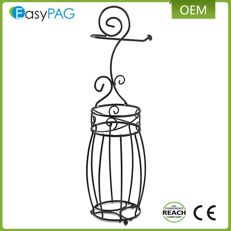 EasyPAG factory supply metal lacquer toilet paper holder stand