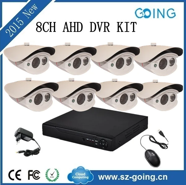8-канальный dvr kit открытый ик ночного видения HD камеры видеонаблюдения системы