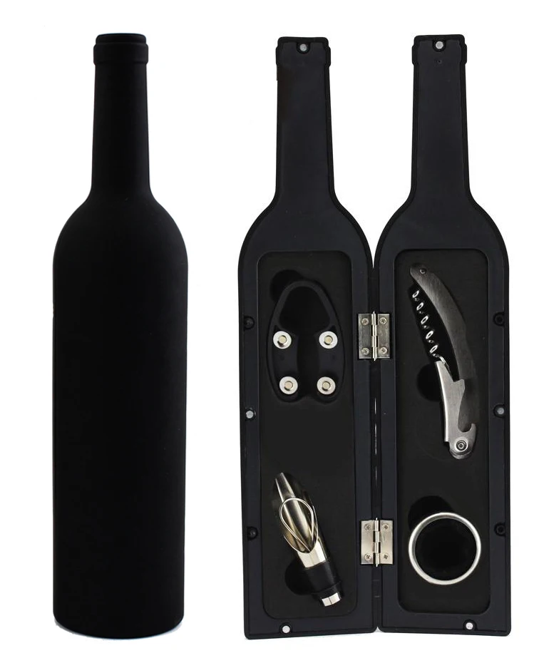 5piece stainless steel stand wine accessories gift set wine bottle opener gife set