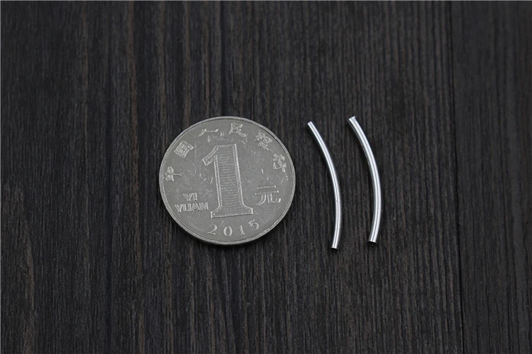 925 Sterling Silver DIY Bracelets Tube Hollow Bend Elbow Pipe Beads Bracelet Accessories