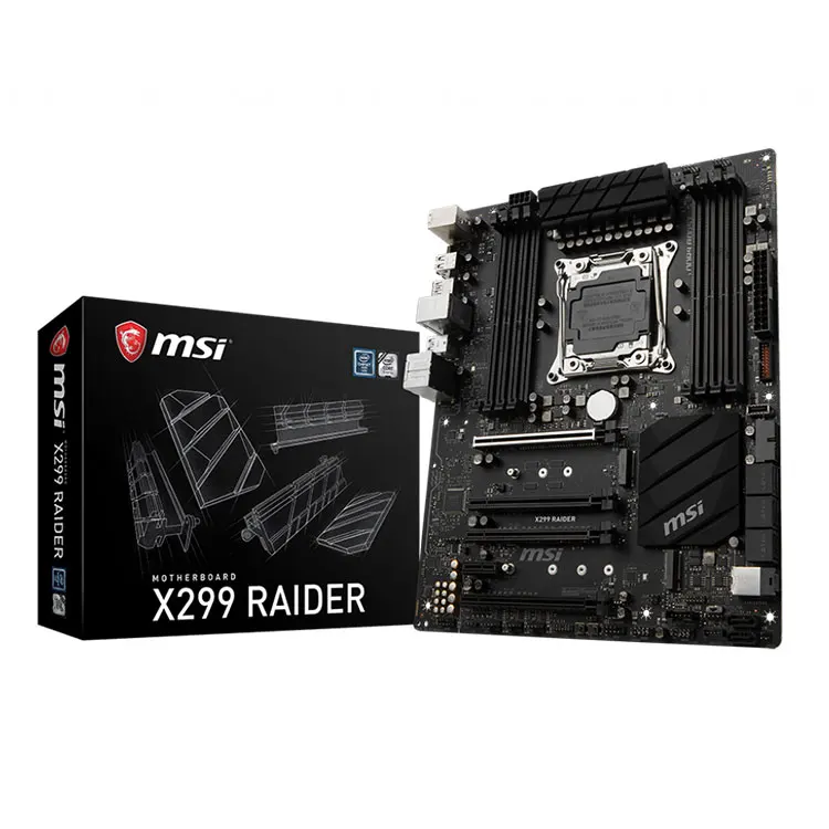 MSI Intel X299 RAIDER 128GB DDR4 LGA2066 ATX Desktop Gaming Motherboard