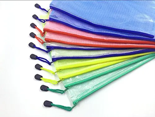 Unionpromo Custom Printed Office PVC File Folder File Wallet Zipped Lock Document Bag