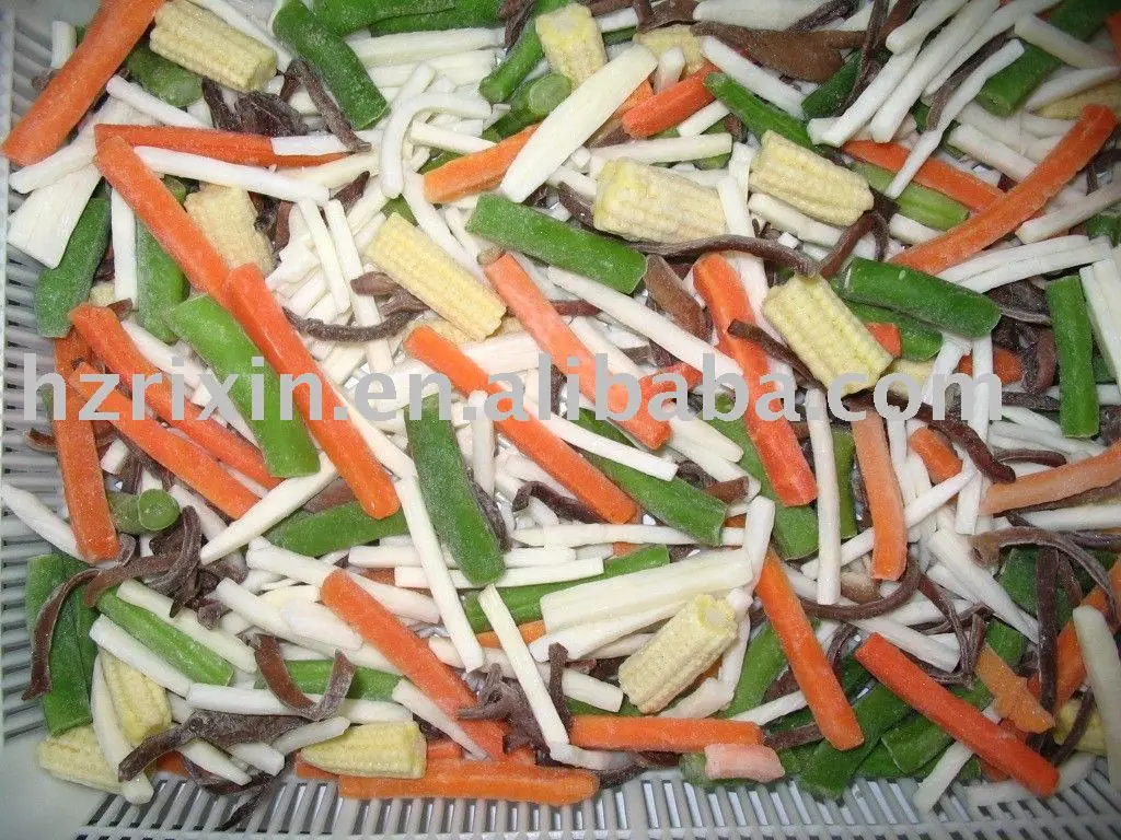 Frozen Mixed Vegetables carrot green bean bamboo shoot  good quality