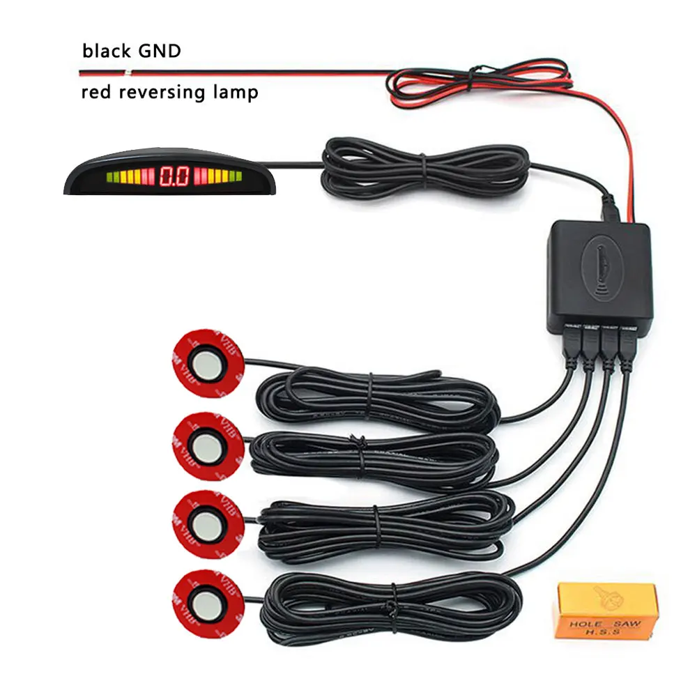 16.5mm round sensor car reverse parking sensor kit rear blind spot detection