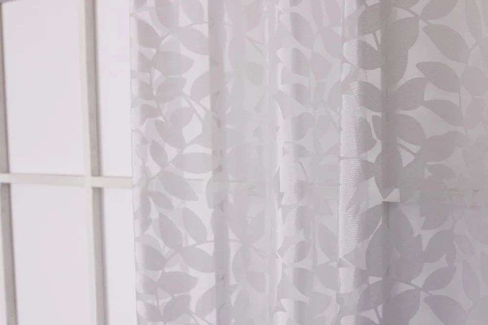 Home Textile Elegant Living Room Custom Design Roll Window Curtains Sheer