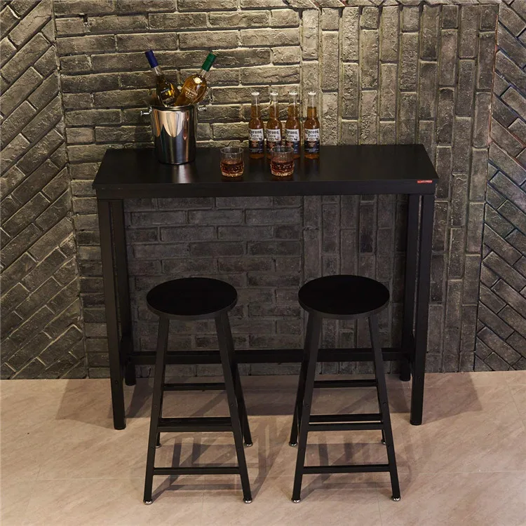 New Unique Design Wooden Portable Interactive Round Small Mini Bar Table