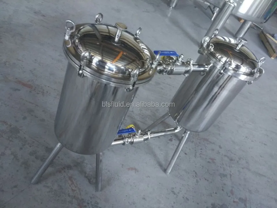 Stainless Steel Double-barrel filter,duplex filter for soybean milk/beverage/wine
