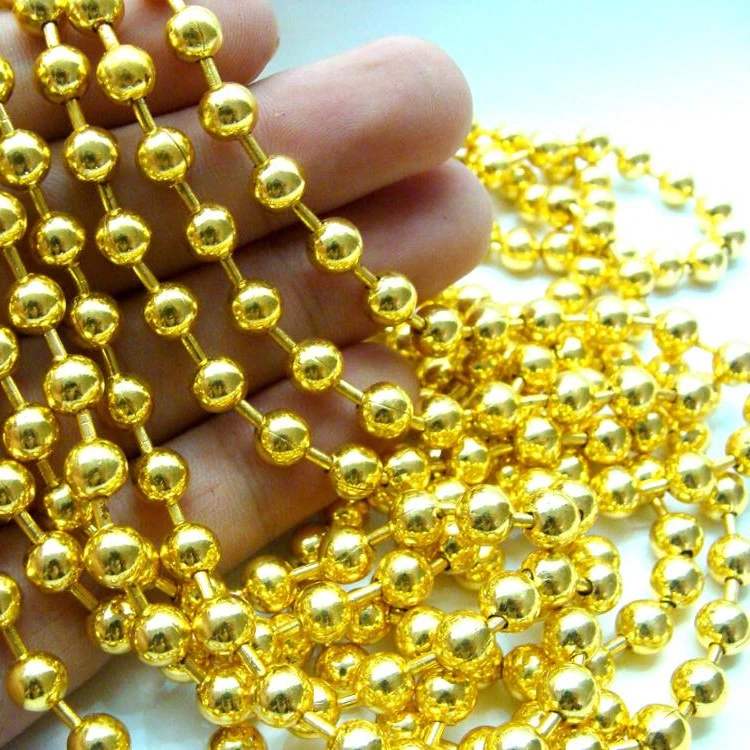 Wholesale gold stainless steel ball chain