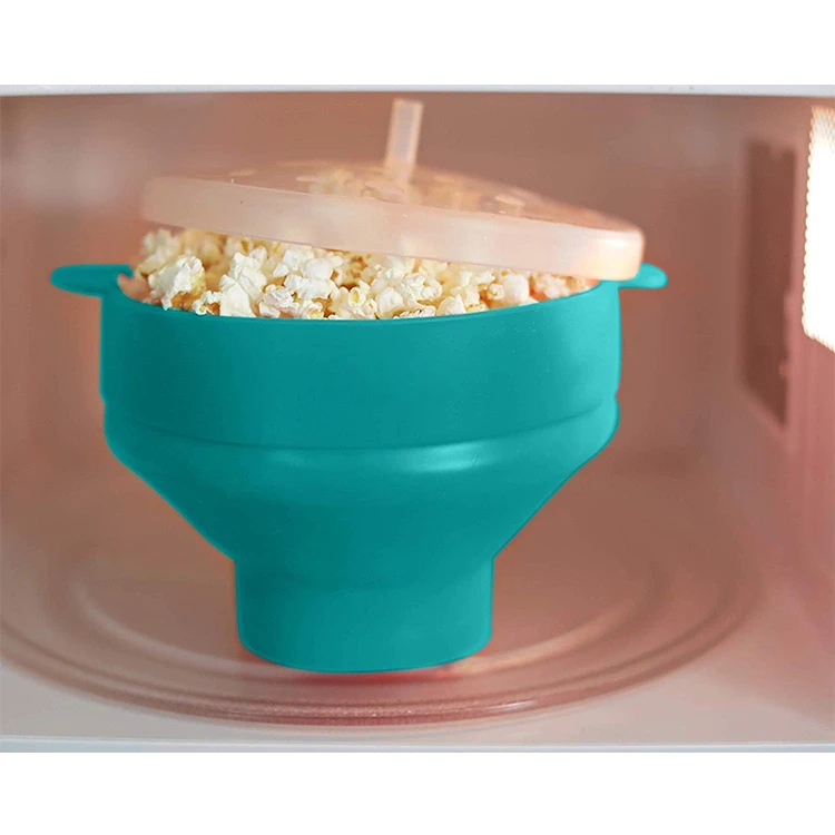
BPA Free Food Grade Silicone Collapsible Microwave Popcorn Popper Silicone Popcorn Maker Bowl 