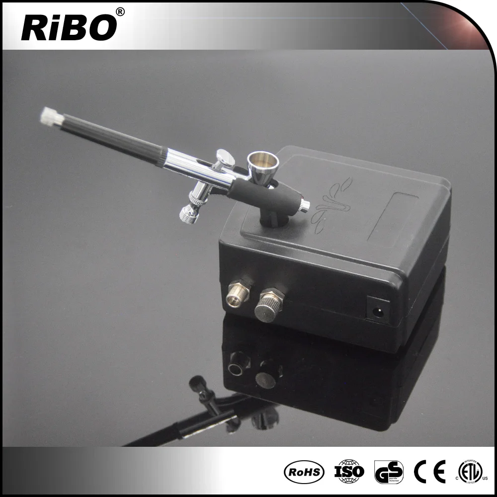 RIBO Airbrush Complete Airbrush Cake Decorating Kit with Airbrush and Portable Compressor
