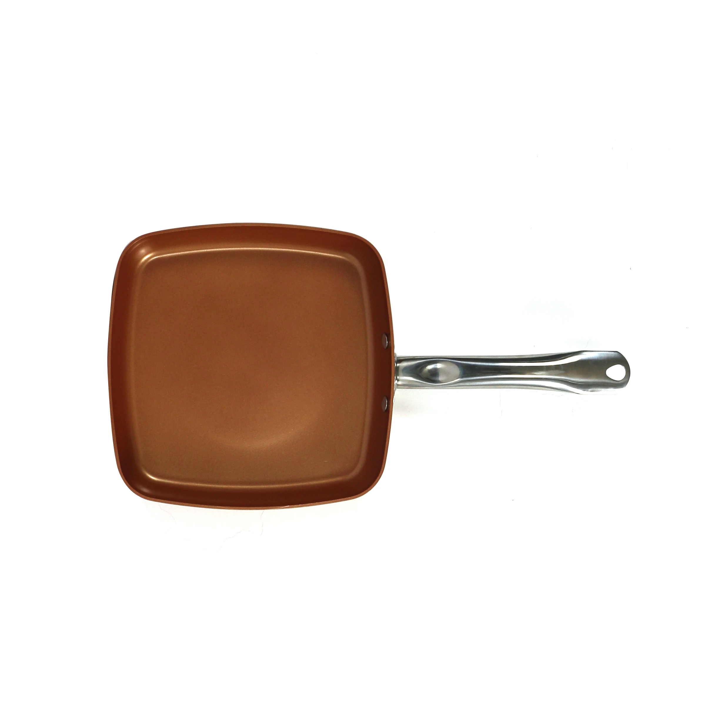 
COPPER SQUARE PAN non-stick pressed aluminum cookware 