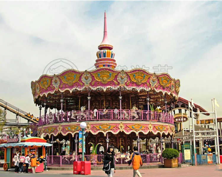 Cheap manufacturing merry go round Amusement park swing ride kids indoor carousel for sale