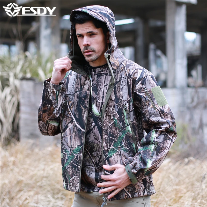ESDY 25 Colors Hoodie Outdoor Uniform Tactical Soft Shell Hunting Jacket