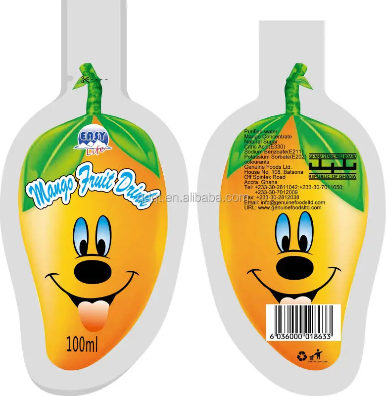 fruit juice packaging design for mango jucie