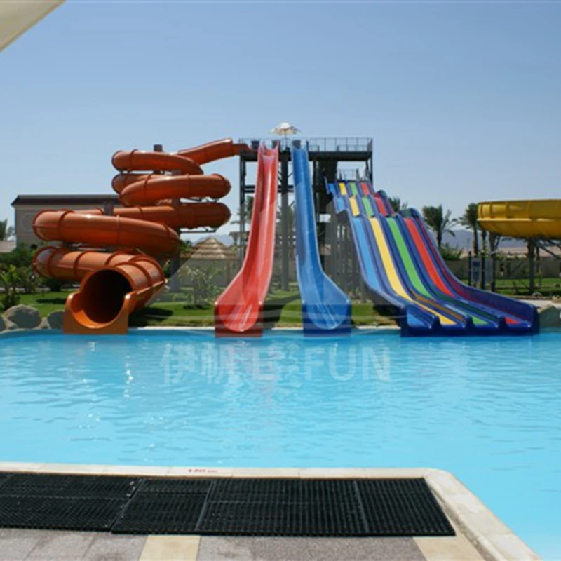 Commercial Huge Toddler Water Slide , Custom Pool Water Slides 4 Lines 6 - 8mm,TUV