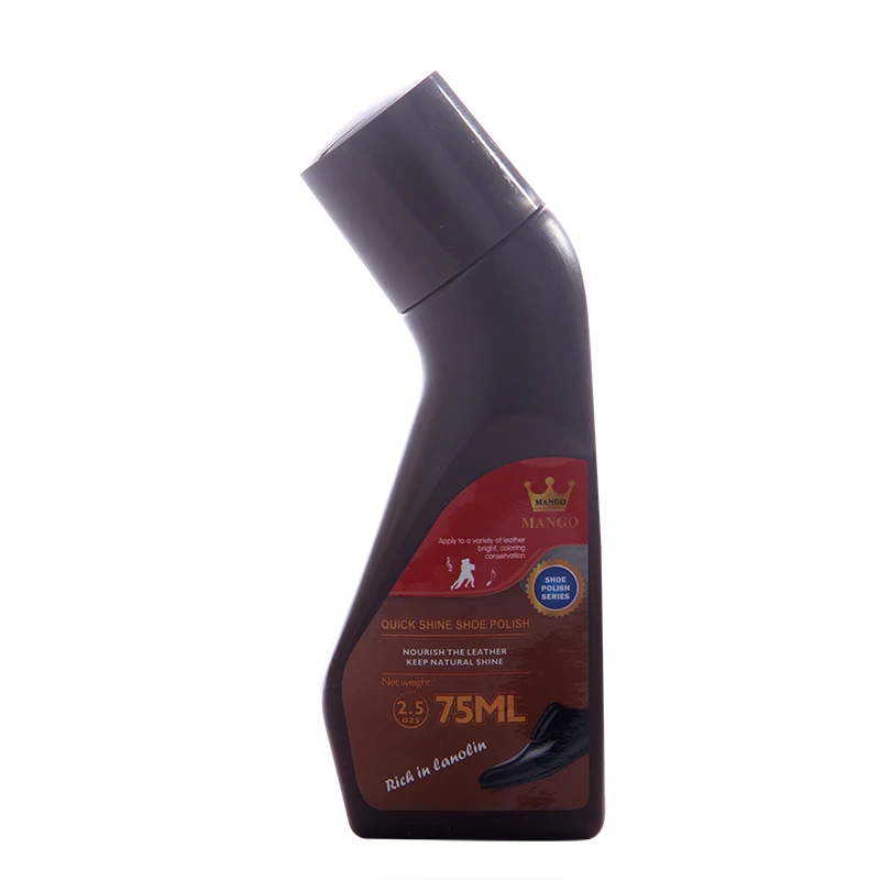 
Chinese Factory wholesale brand oem 75 ml black white brown leather cleaner liquid shoe polish 