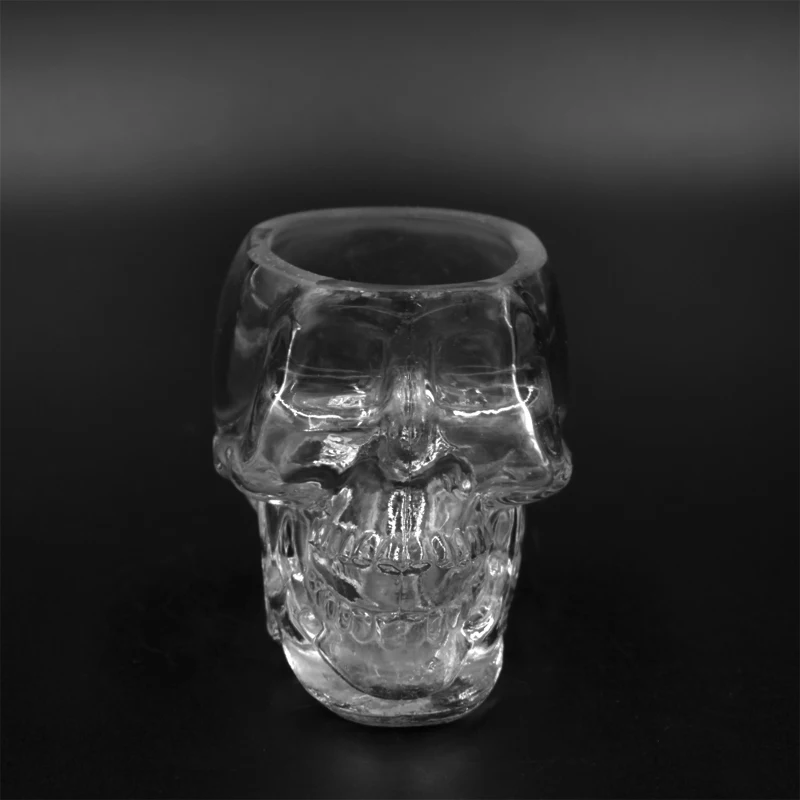 Wholesale unique 180 ml 350 ml cheap price wine scull skull shot glass