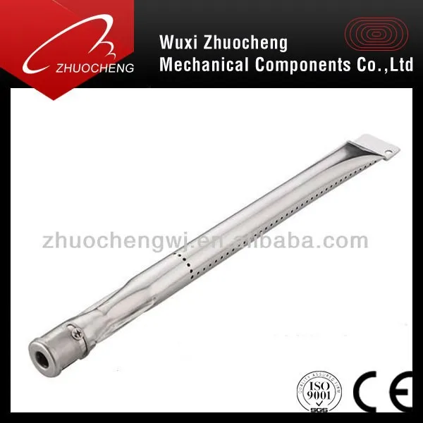 Straight tubular grill burner, virous options