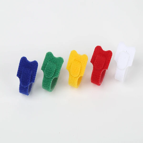 P shape hook and loop cable ties