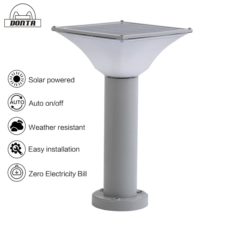 waterproof outdoor solar led landscape lights square garden park courtyard fixtures