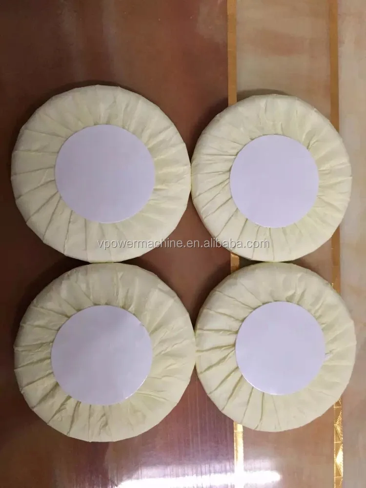 Guangzhou Factory Semi-automatic Round Hotel Soap Pleated Roll Paper Packing Wrapping Machine Soap Wrapper Equipment
