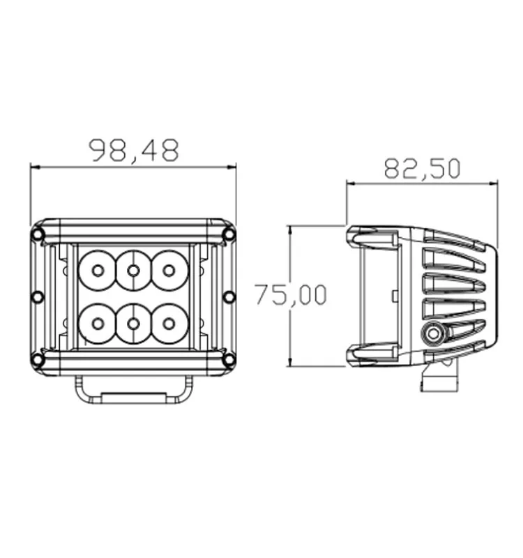 New auto 12v 3.9inch 60w heavy duty led driving lights for truck car atv tractor agriculture lights