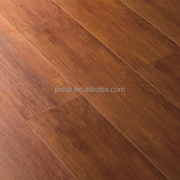 
PINGO Red walnut 12mm ugroove laminate floor in China 