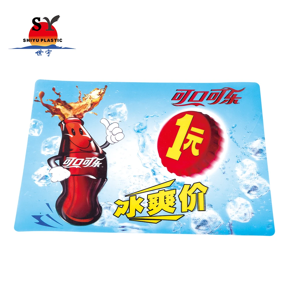 
Hot sale wholesale kids magnetic mdf harman coffee under custom printed pp table mat cartoon plastic 3d placemat 