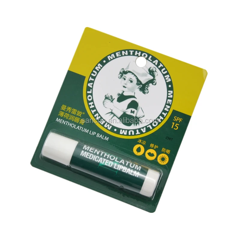 custom face seal blister pack for lip balm