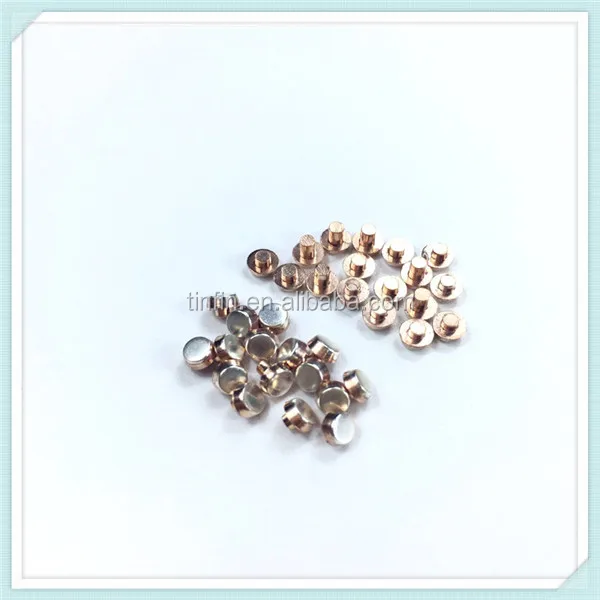 Copper Bimetal Contact Rivet Solid Copper Rivet