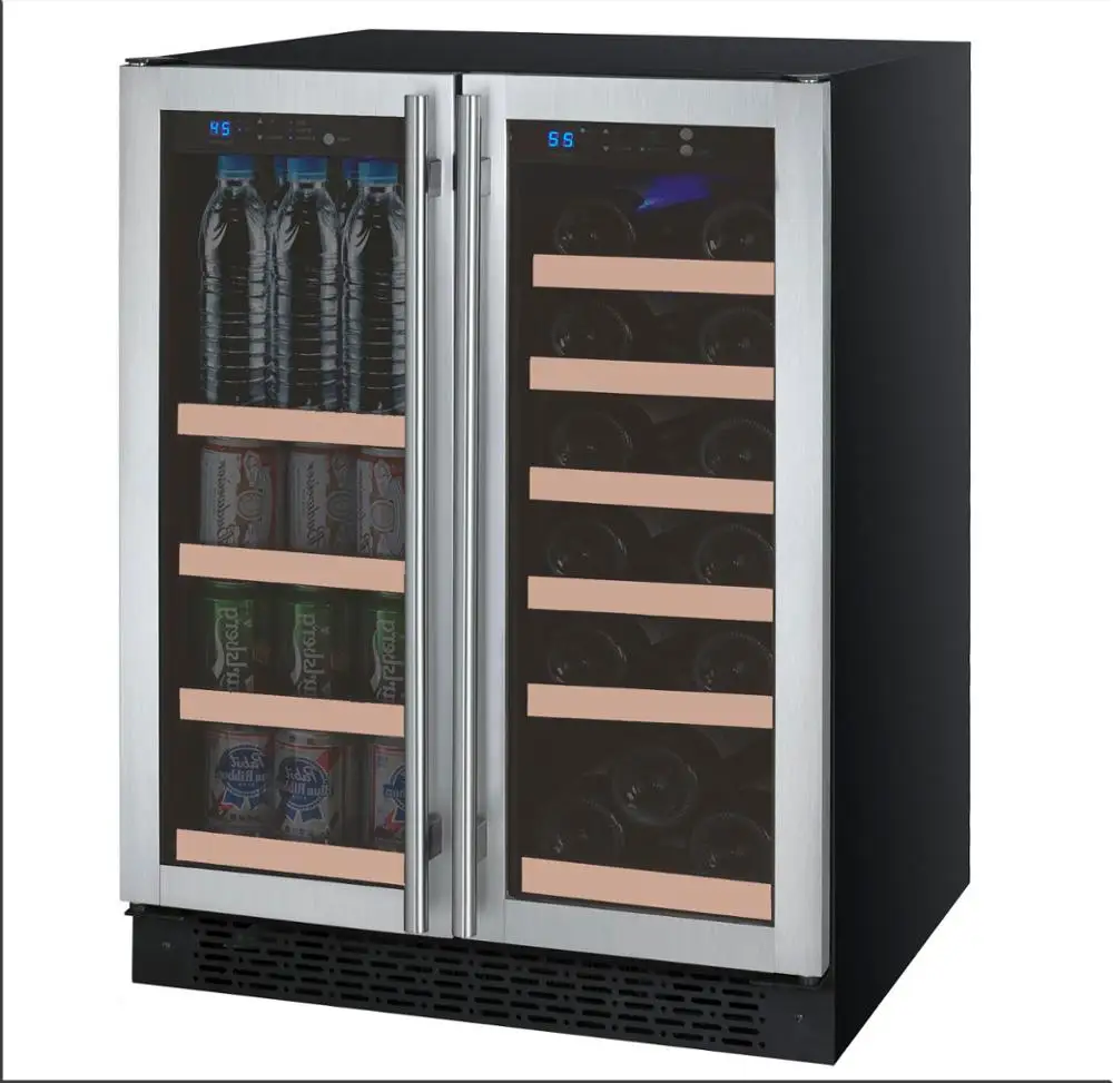 
 Подставка для 36 бутылочек двойная зона lg компрессор деревянная раздвижная шариковый подшипник холодильныая камера для холодильника  