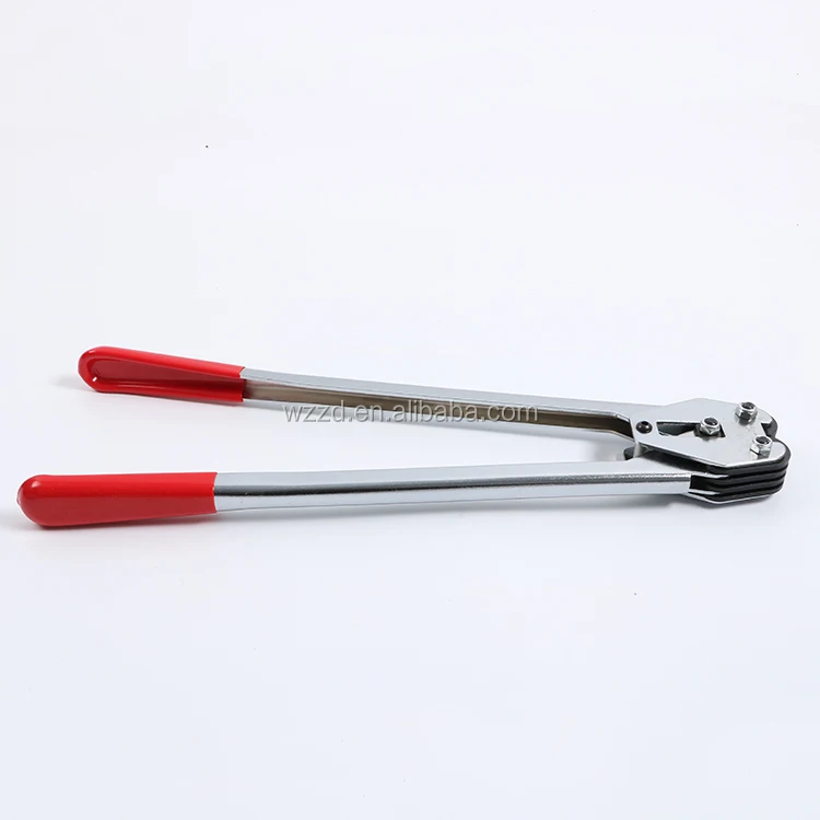 Brick packaging transportation polyester band crimping tool