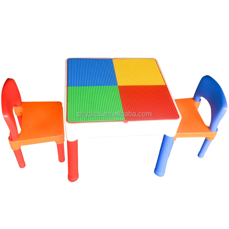 Plastic 3-in-1 Activity Table set for Kids outdoor Play