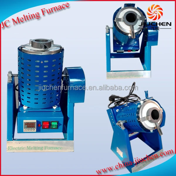 
JC Tilting 2KG Smelting Machine Cast Bronze Scrap Melting Induction Furnace 