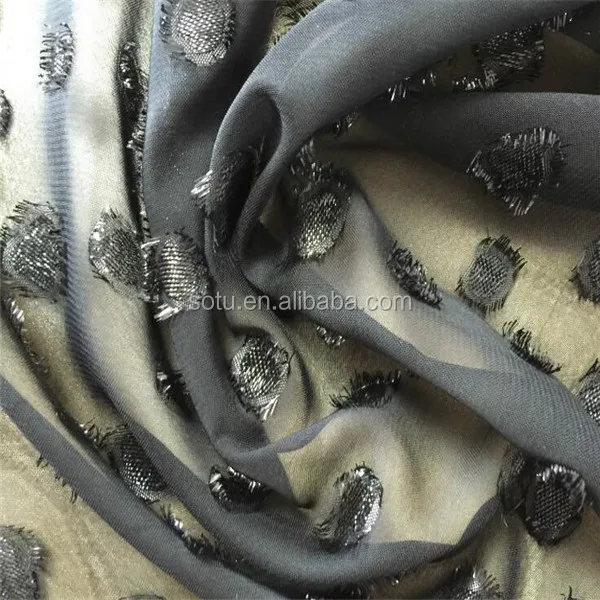 Оптовая продажа, простая шифоновая ткань из полиэстера 75D для женского платья/шарфа