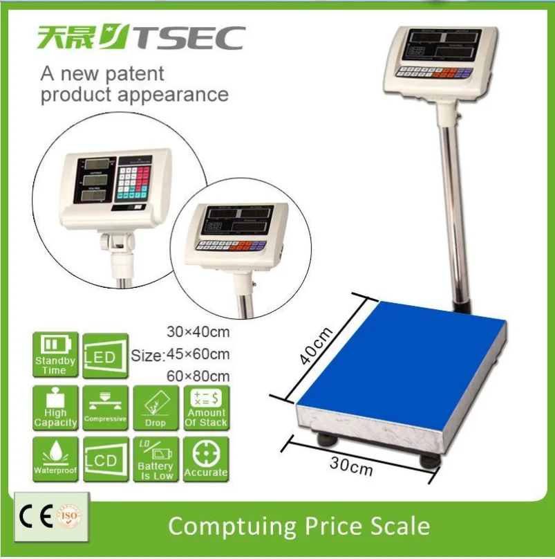 
TS-P6150 Zhejiang Hangzhou Factory Digital Manufacturer Platform Scale Bench Scale 