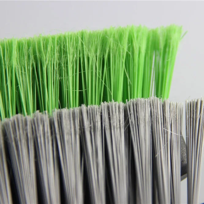 Household cleaning broom brush plastic synthetic fiber pet monofilament