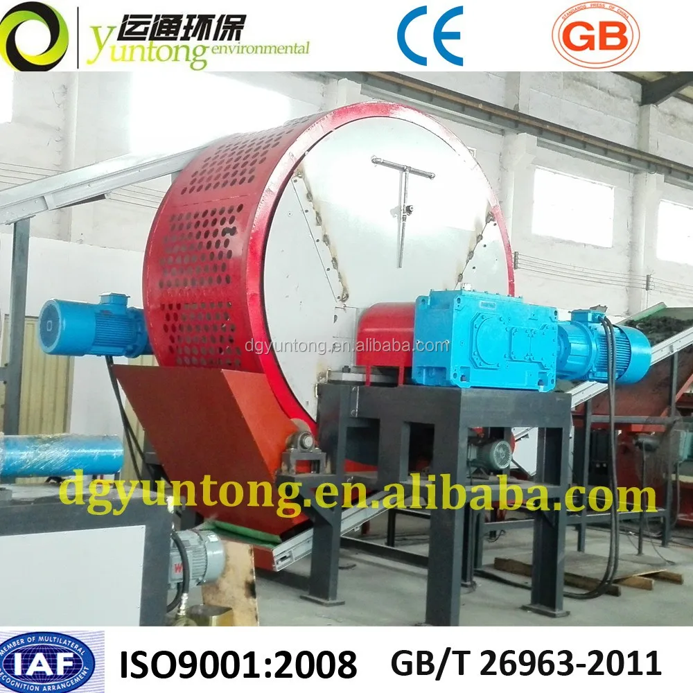 
waste truck and car tires fully automatic PLC controlling recycling system with cheap price in 2015 
