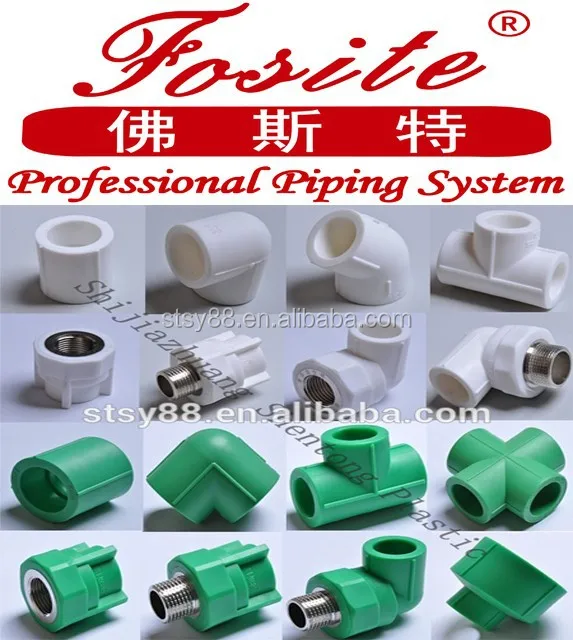 PPR Material Female Thread 90 Degree Elbow Pipe Fitting for Water Composed of PP PC AS PPS