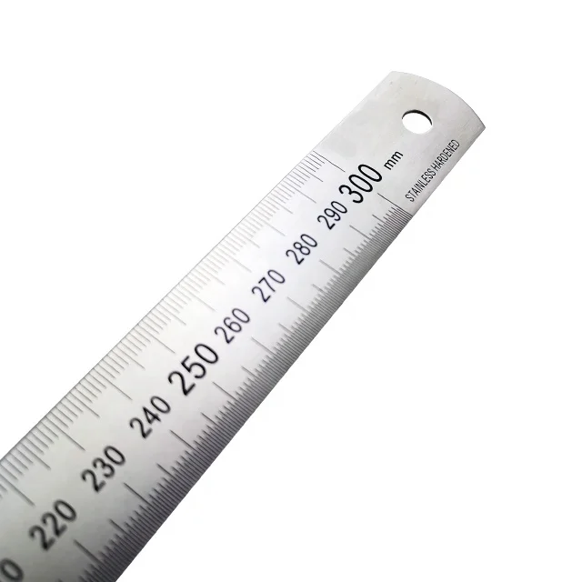 
[MEASPRO]30CM Metal Ruler Stainless Steel Straight Ruler 